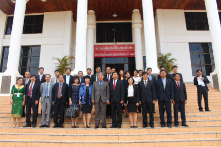 Bộ trưởng Hà Hùng Cường thăm và làm việc với VKSNDTC, TANDTC Lào